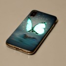 iPhone Xs/X 5,8 Deksel Art Selvlysende Blue Butterfly thumbnail