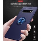 Galaxy S10+ (Pluss) Deksel m/ metallplate Blå thumbnail