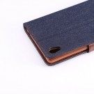 Lommebok Etui for Sony Xperia Z3+ Denim Marine Blå thumbnail