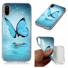 iPhone Xs/X 5,8 Deksel Art Selvlysende Blue Butterfly thumbnail