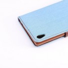 Lommebok Etui for Sony Xperia Z3+ Denim Lys Blå thumbnail