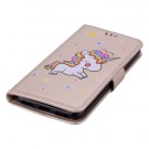 iPhone 5/ 5s/ SE Lommebok Etui Unicorn Gullfarget thumbnail