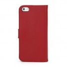 Lommebok Etui for iPhone 5/5s Genuine Rød thumbnail