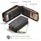 Galaxy S7 Edge 2i1 Mobilveske m/kortlommer og glidelås thumbnail