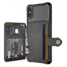iPhone Xs Max Deksel Armor Wallet Svart thumbnail