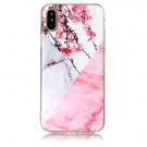 iPhone Xs/X 5,8 Deksel Marmor Blomster/Rosa thumbnail