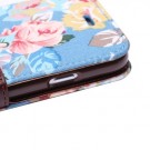 Etui for iPhone 6 Pluss Rose m/kortlommer Lyse Blå thumbnail
