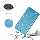 Galaxy S21 Slimbook Etui Glitter Turkis thumbnail