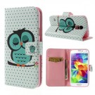 Lommebok Etui for Galaxy S5 Mini Ugle thumbnail
