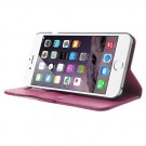 Lommebok Etui for iPhone 6 Pluss Lychee Rosa thumbnail