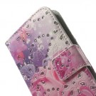 Etui for Galaxy S5 Mini m/kortlommer Glitter Roser thumbnail