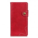 Galaxy Note 10+ (Pluss) Etui m/kortlommer Vintage Rød thumbnail