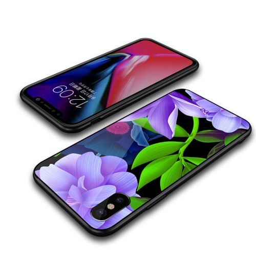 iPhone Xs/X 5,8 Deksel Flower Purple