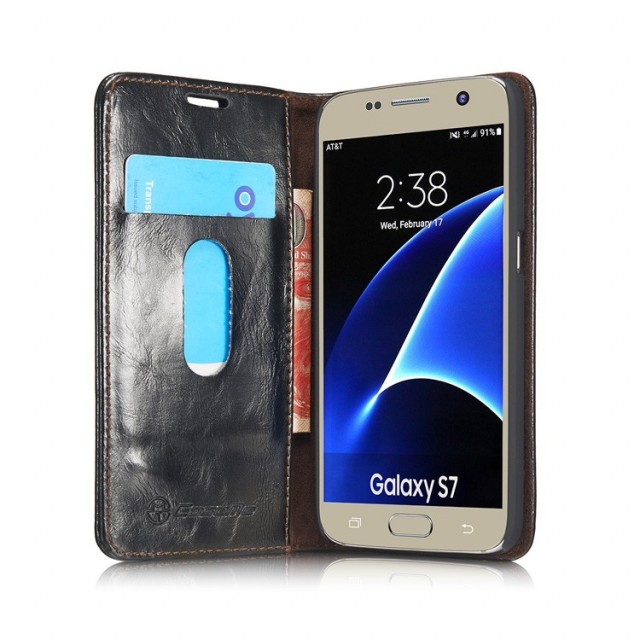 Galaxy S7 Klassisk Etui m/1 kortlomme Svart