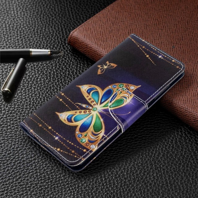 Galaxy A51 (2020) Lommebok Etui Art Golden Butterfly