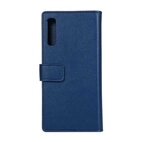 Galaxy A50 (2019) Lommebok Etui Lær Zipper Midnattsblå