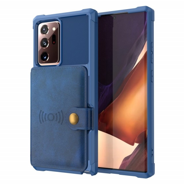 Galaxy Note 20 Ultra Deksel Armor Wallet Midnattsblå