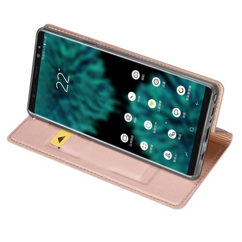 Galaxy Note 9 Slimbook Etui m/1 kortlomme Pudderrosa