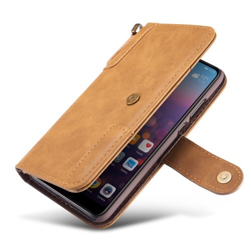 Galaxy Note 10+ (Pluss) Etui m/kortlommer Vintage Pro Ingefærbrun