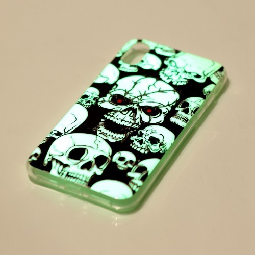 iPhone Xs/X 5,8 Deksel Art Selvlysende Skulls