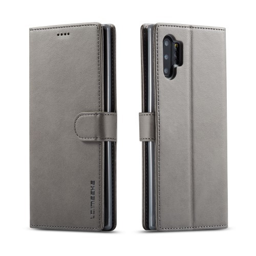 Galaxy Note 10+ (Pluss) Lommebok Etui Retro Grå
