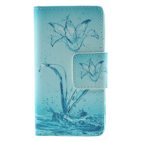 Lommebok Etui for Xperia Z5 Compact Art Water Flower