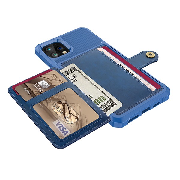 iPhone 11 Pro 5,8" Deksel Armor Wallet Midnattsblå