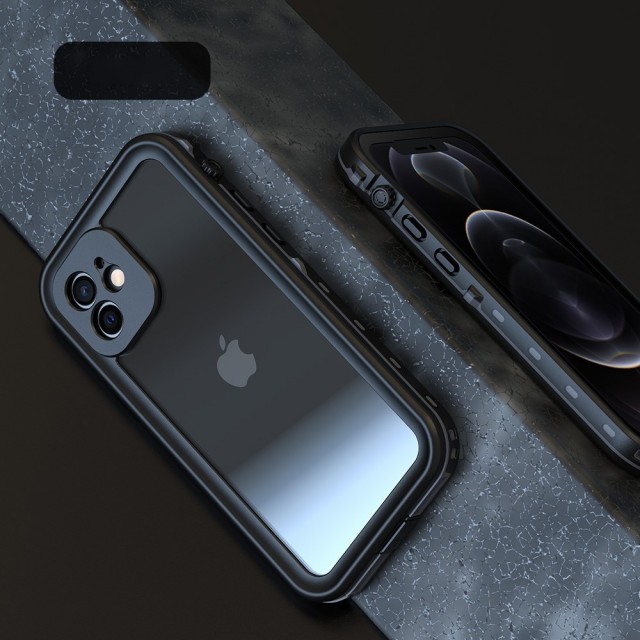 iPhone 12 6,1" Vanntett Deksel Svart