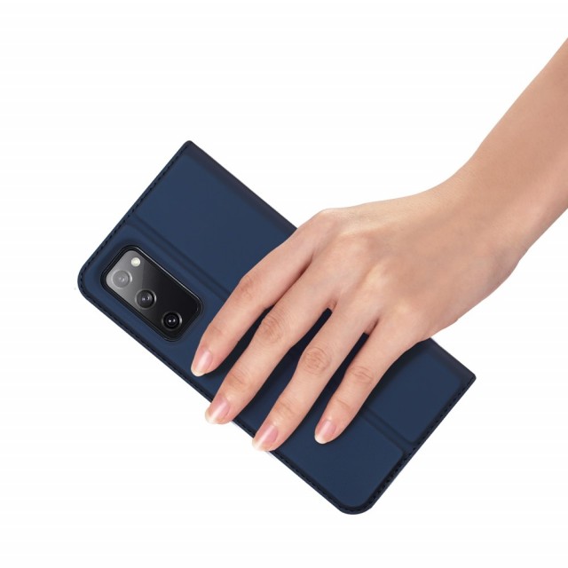 Galaxy S20 FE Slimbook Etui med 1 kortlomme Midnattsblå