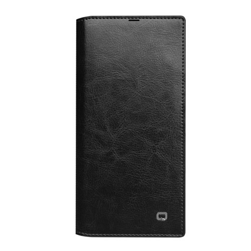 Galaxy Note 10 Slimbook Etui Lær m/kortlommer Svart