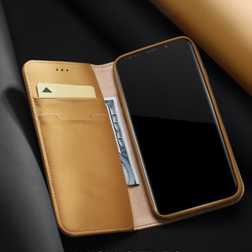 Galaxy Note 9 Lommebok Etui Genuine Lux Ingefærbrun