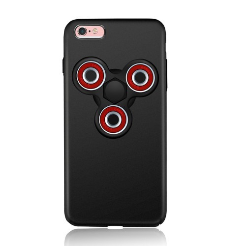 iPhone 6/6s 4,7" Deksel med Fidget Spinner Svart/Rød
