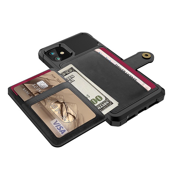 iPhone 12 Mini 5,4 Deksel Armor Wallet Svart