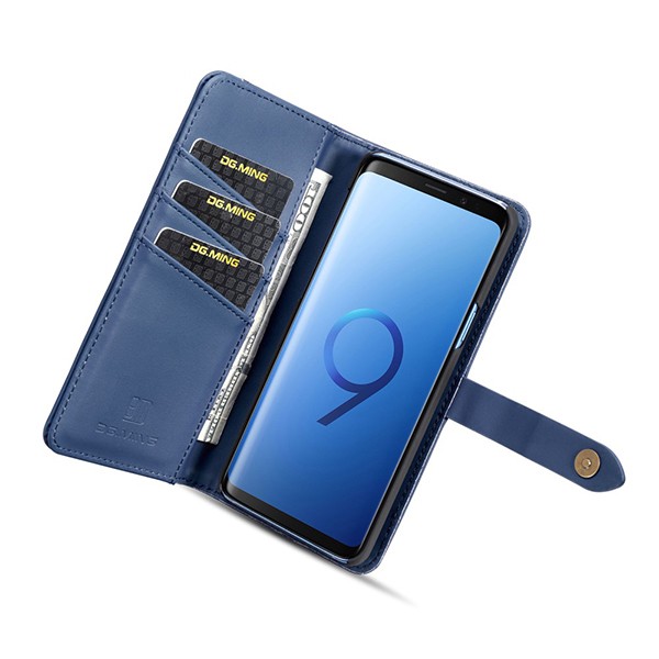 2i1 Etui m/3 kortlommer Lux Galaxy S9 Midnattsblå