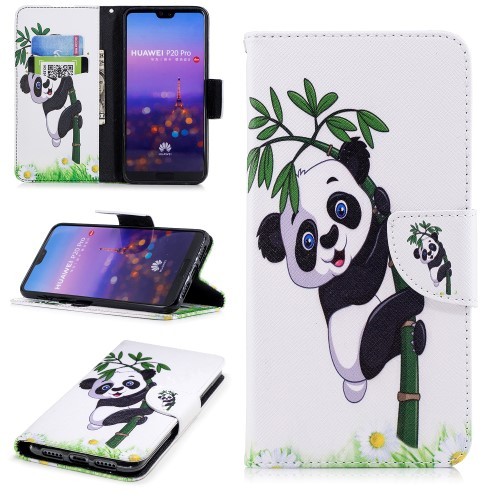 Huawei P30 Lommebok Etui Art Climbing Panda
