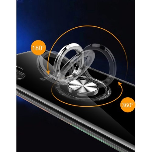 Galaxy Note 10+ (Pluss) Deksel m/ metallplate Transparent