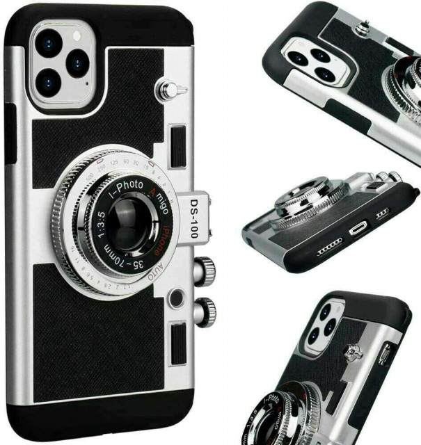 iPhone 12 6,1" / iPhone 12 Pro 6,1" Deksel Vintage Kamera