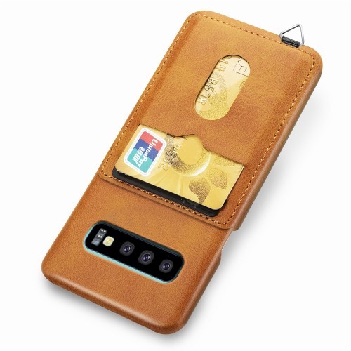 Galaxy Note 10+ Deksel m/ 2 kortlommer LuxPocket Ingefærbrun
