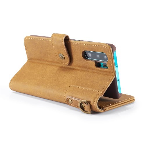 Galaxy Note 10+ (Pluss) Etui m/kortlommer Vintage Pro Ingefærbrun