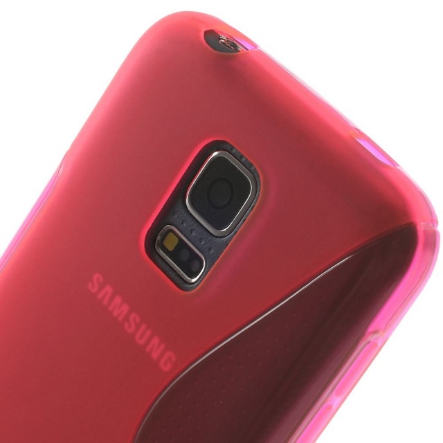 Deksel for Samsung Galaxy S5 Mini S-line Rosa