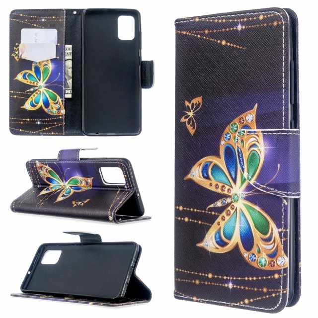 Galaxy A51 (2020) Lommebok Etui Art Golden Butterfly