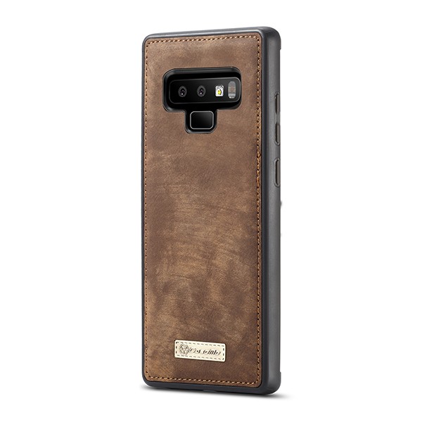Galaxy Note 9 2i1 Etui m/multikortlommer av lær Kaffebrun