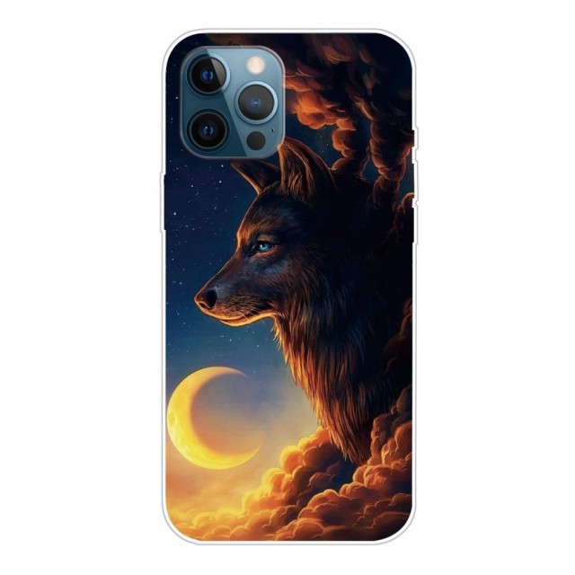 iPhone 12 6,1" / iPhone 12 Pro 6,1" Deksel Art Wolf