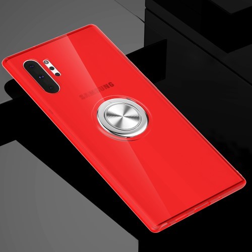 Galaxy Note 10+ (Pluss) Deksel m/ metallplate Rød