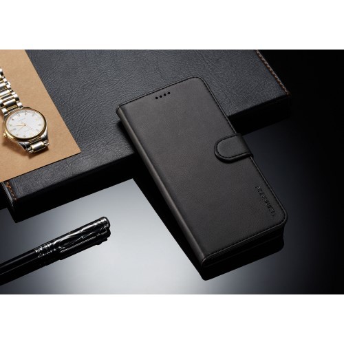 Galaxy Note 10+ (Pluss) Lommebok Etui Retro Svart