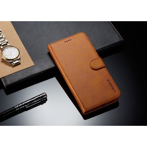Galaxy Note 10+ (Pluss) Lommebok Etui Retro Ingefærbrun